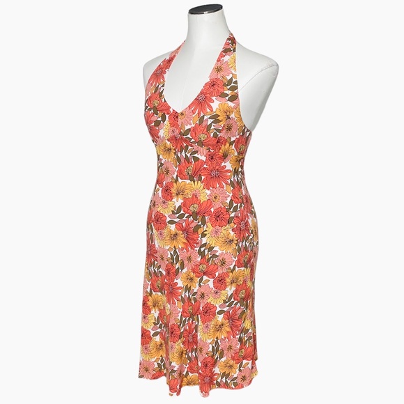 Ann Taylor LOFT Floral Halter Midi Dress - Picture 4 of 11